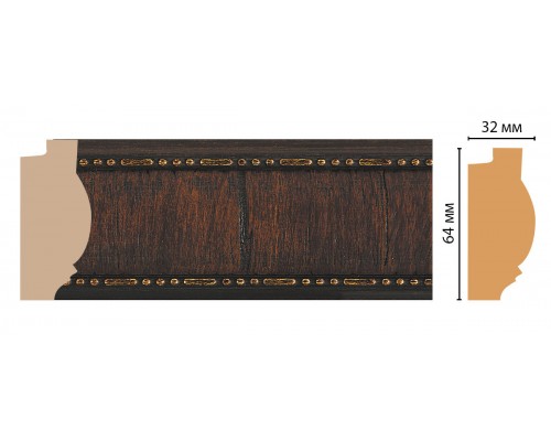 Багет DECOMASTER 176-2 (64*32*2900мм)