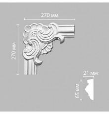 Угол DECOMASTER 97022-1 (270*270*21мм)