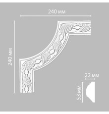Угол DECOMASTER 98102-2 (240*240*22мм)