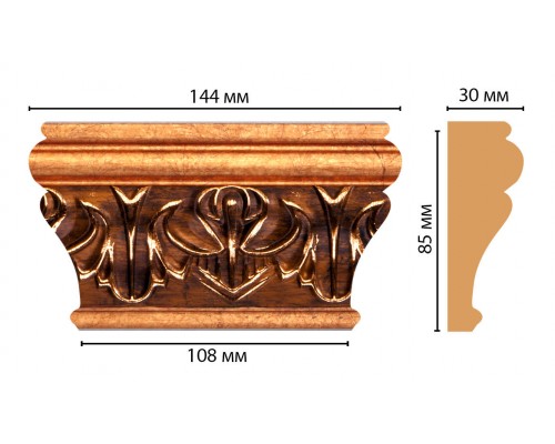 Капитель DECOMASTER D202-1223 (144*85*30мм)