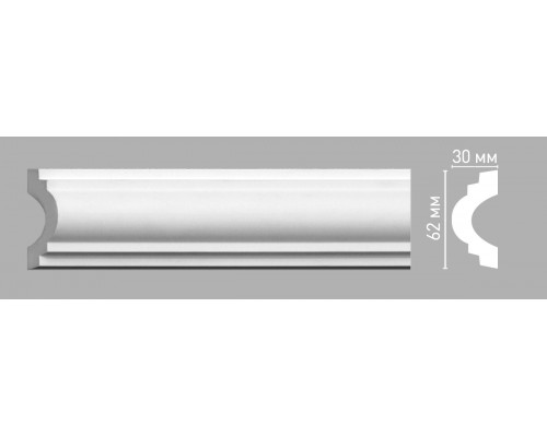 Молдинг гладкий DECOMASTER 97203 (62х30х2400мм)