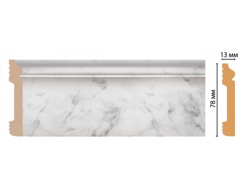 Плинтус напольный DECOMASTER D005-79ДМ (79*13*2400мм)