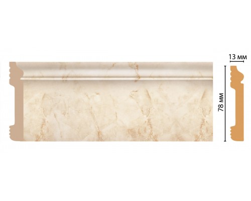 Плинтус напольный DECOMASTER D005-80ДМ (79*13*2400мм)