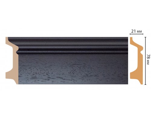 Плинтус напольный DECOMASTER D122-433ДМ (78*21*2400мм)