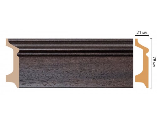 Плинтус напольный DECOMASTER D122-438ДМ (78*21*2400мм)