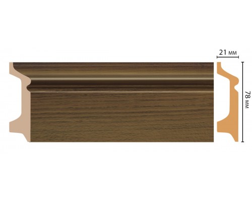 Плинтус напольный DECOMASTER D122-88ДМ (78*21*2400мм)