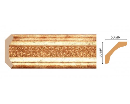 Плинтус потолочный DECOMASTER 167-126 (48*48*2400мм)