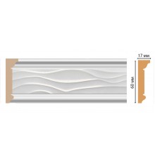 Плинтус потолочный DECOMASTER D219-114 (60*17*2400мм)