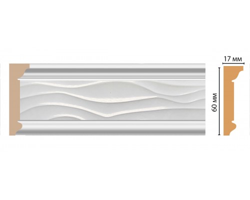 Плинтус потолочный DECOMASTER D219-114 (60*17*2400мм)