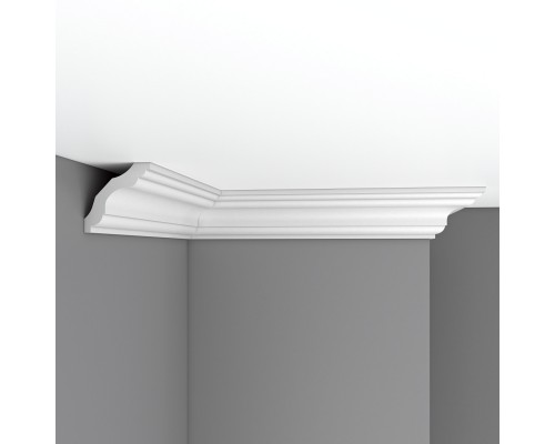 Плинтус потолочный гладкий DECOMASTER 96259F гибкий (75*75*2400мм)