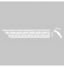 Плинтус потолочный с рисунком DECOMASTER 95610F гибкий (60*60*2400мм)