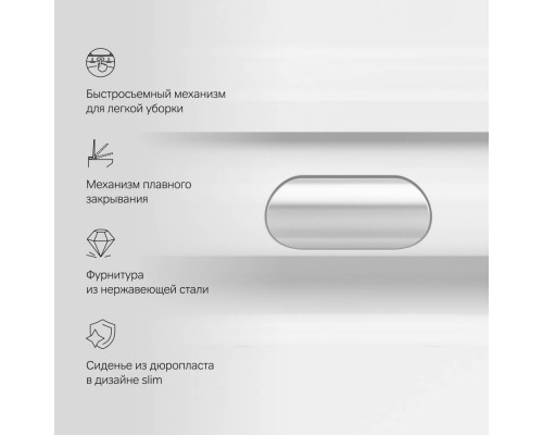 C8F1701SC Унитаз подвесной FlashClean с сиденьем микролифт C8F1701SC Унитаз подвесной FlashClean с сиденьем микролифт