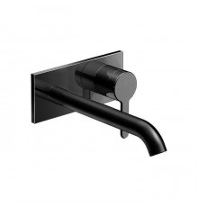 Duravit C.1 Смеситель для раковины скрытого монтажа (наружная часть) излив 225мм, цвет: черный матовый. C11070004046