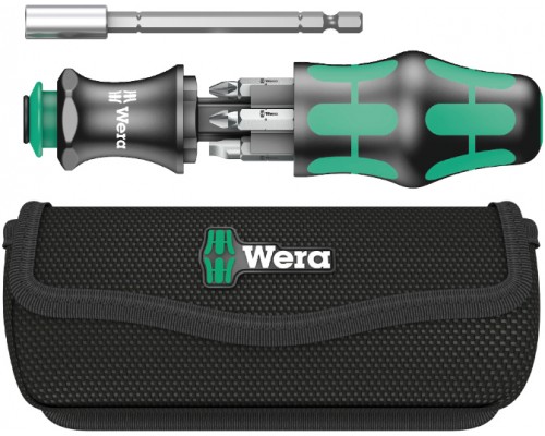 Битодержатель с насадками Kraftform Kompakt 28 с сумкой Wera WE-134491. WE-134491