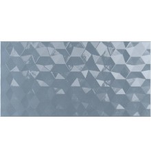 Плитка настенная Axima Ницца глянцевая 25х50 темная рельеф