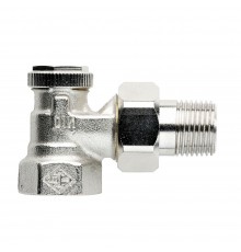 Радиаторный клапан Heimeier Regutec, DN20(3/4 ), угловой, никелированный 0355-03.000