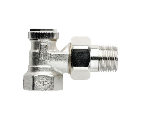 Радиаторный клапан Heimeier Regutec, DN20(3/4 ), угловой, никелированный 0355-03.000