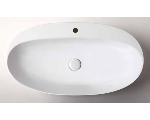 Azzurra Elegance Circle Раковина накладная, 70x42xH14 см, 1 отв., без перелива, цвет: Bianco lucido. ELLA070420CMBI/(ECI70M bi)*1 Azzurra Elegance Circle Раковина накладная, 70x42xH14 см, 1 отв., без перелива, цвет: Bianco lucido. ELLA070420CMBI/(ECI70M bi)*1