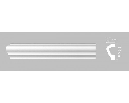 Молдинг гладкий DECOMASTER A020 (39*21*2000мм)