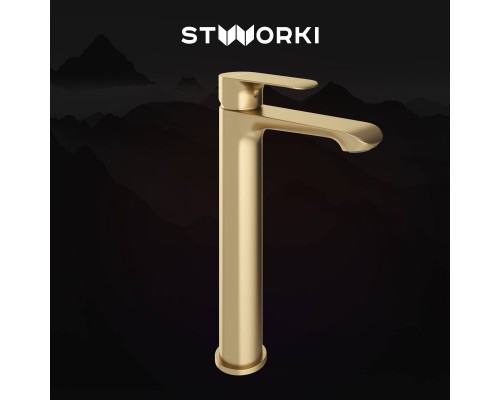Смеситель для раковины STWORKI Копенгаген S42020GM, матовое золото