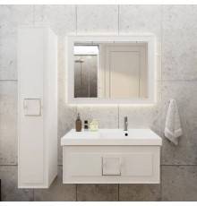 Мебель для ванной комнаты La Fenice Cubo 90 R белая, ручка хром