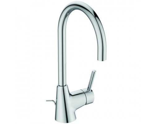 IS BC195AA Ceraline Смеситель для раковины 208 мм, HWTC, ∩ излив, 5 л/мин BC195AA