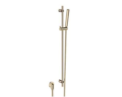 Stella Bamboo Душевой гарнитур, с ручным душем, штангой, подводом воды и шлангом, цвет Brushed nickel PVD. UN 03103 PV05 Stella Bamboo Душевой гарнитур, с ручным душем, штангой, подводом воды и шлангом, цвет Brushed nickel PVD. UN 03103 PV05