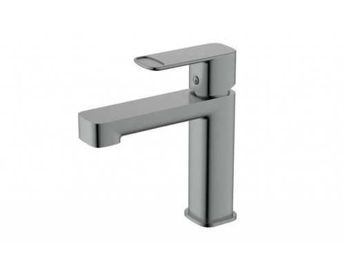 AQM6610GM Parma Смеситель для раковины 105 мм, гладкий, подводка ½ Серый матовый AQM6610GM