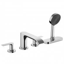 Hansgrohe Vernis Смеситель на борт ванны, на 4 отв., с ручной лейкой, цвет: хром. 75444000