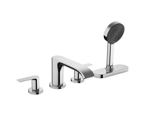 Hansgrohe Vernis Смеситель на борт ванны, на 4 отв., с ручной лейкой, цвет: хром. 75444000