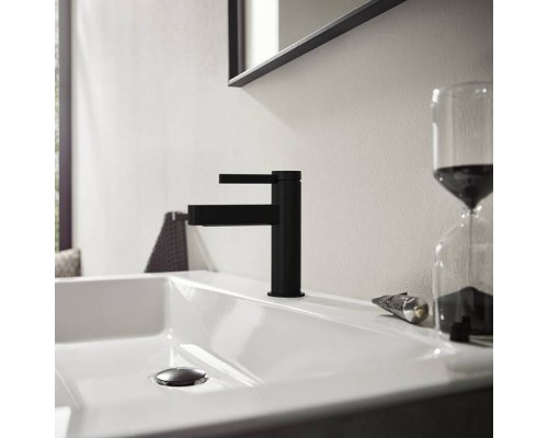 Hansgrohe Finoris Смеситель для раковины, 1 отв., цвет: черный матовый Hansgrohe Finoris Смеситель для раковины, 1 отв., цвет: черный матовый