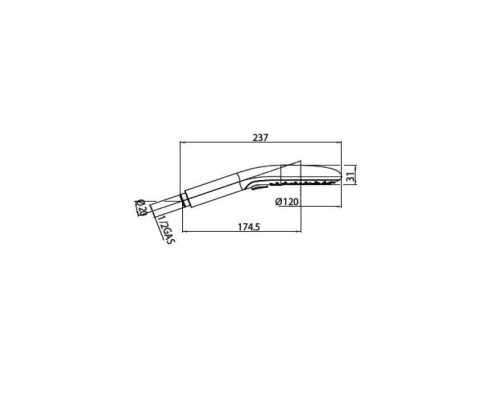 Bossini Syncronia Ручной душ Oslash;12см., цвет: хром. B00800.030 Bossini Syncronia Ручной душ Oslash;12см., цвет: хром. B00800.030