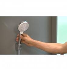 Hansgrohe Crometta 1jet Porter Ручной душ 10см., с держателем, цвет: белый/хром. 26568400