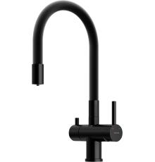 Смеситель для кухни Sancos Lucia SC4004MB с гибким изливом, матовый черный