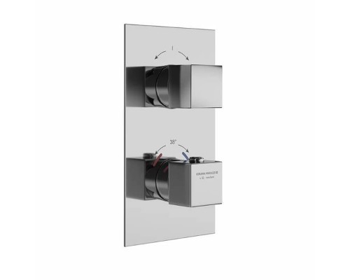 Kerama Marazzi Futura Смеситель для душа, встраиваемый, термостатический, цвет: хром. 67648EKM.21.018 Kerama Marazzi Futura Смеситель для душа, встраиваемый, термостатический, цвет: хром. 67648EKM.21.018