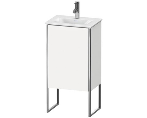 Duravit XSquare База напольная 43x30.8x84см с раковиной, 1 дверца, петли справа, цвет: глянцевый белый. XS4520R2222,  07334500411