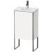 Duravit XSquare База напольная 43x30.8x84см с раковиной, 1 дверца, петли справа, цвет: глянцевый белый. XS4520R2222,  07334500411