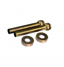 Комплект трубок SR Rubinetterie 15х1,0 с наружной резьбой 1/2х15 и отражателями, цвет бронза A491-1500ZE15