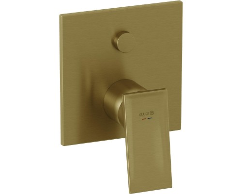 KLUDI 54759N075 DECUS Встраиваемый смеситель для ванны и душа, KLUDI-SLIM.BOXX 88022, брашированное 54759N075