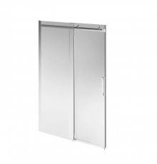 Kerama Marazzi Cristallo Душевая дверь 140х210см, раздвижная с функцией soft close, цвет: брашированный никель. CT.140.1/2.SD.BN,  CT.140.2/2.SD