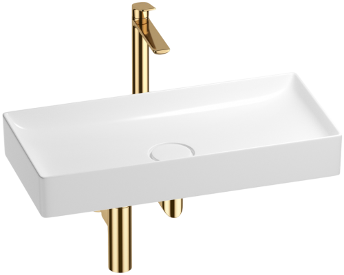 Комплект Wellsee Pure BY 201002783 белый глянцевый, золото, 4 в 1