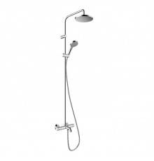 Hansgrohe Vernis Blend Душевая стойка с верхним душем 200 1jet с термостатом для ванны, EcoSmart, цвет: хром . 26079000