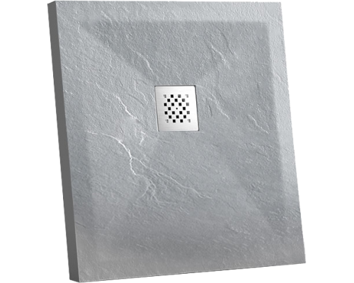 Поддон для душа Vincea VST-4SR9090G 90x90 серый, с сифоном
