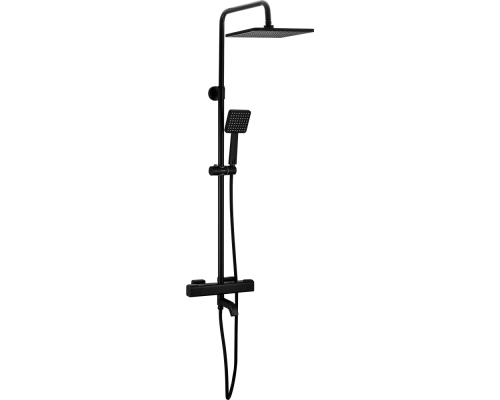 Душевая стойка Gappo G91 G2491-6 с термостатом, черная