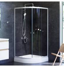 Душевой уголок AM.PM X-Joy Twin Slide W88E-205-090MT64 90x90, с поддоном, профиль матовый хром