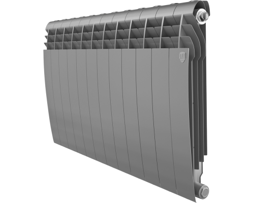 Радиатор биметаллический Royal Thermo BiLiner 500 12 секций, silver satin