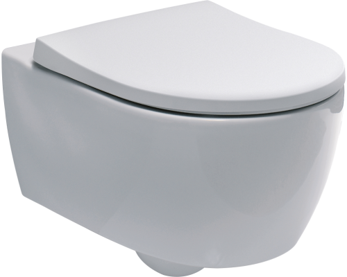 Унитаз подвесной Geberit iCon крышка Slim 500.670.01.1 быстросъемная с микролифтом