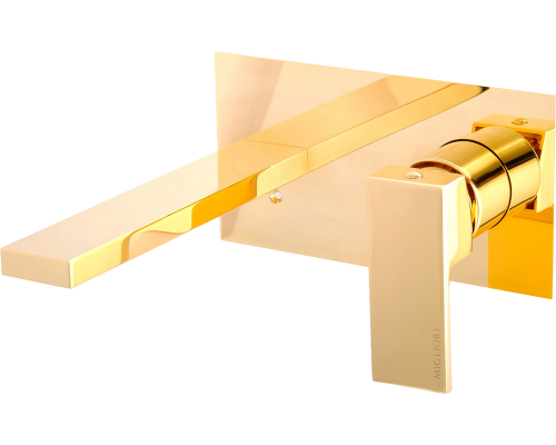 Смеситель для раковины Migliore Kvant Gold 25396 С ВНУТРЕННЕЙ ЧАСТЬЮ