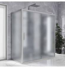 Душевой уголок Kubele DE019 R2U-MAT-MT 120х100 см, профиль матовый хром