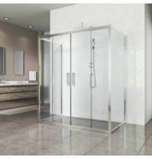 Душевой уголок Kubele DE019 R4U-CLN-CH 140х100 см, профиль хром
